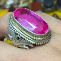 انگشتر یاقوت دستساز