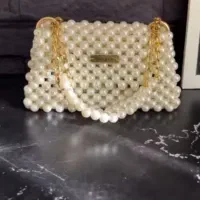 کیف عروس مرواریدی ترند|کیف، کفش، کمربند|سلماس, |دیوار