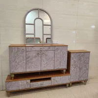 ست آینه کنسول و میز تلویزیون و جاکفشی مدل لارا|میز تلویزیون|یزد, |دیوار