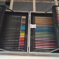 مداد رنگی ۱۲۰ رنگ چمدانی تاشو