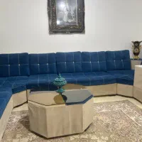 مبل ال ۹نفره با میز|مبلمان خانگی و میز عسلی|مهاجران, |دیوار