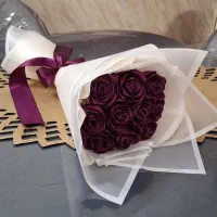 دسته گل مصنوعی ربانی(روبانی)زیبا روز مادر و روز زن|گل مصنوعی|یزد, |دیوار