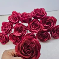 گل رز روبانی حجیم کد07|گل مصنوعی|شیراز, کوشک میدان|دیوار