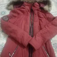 کاپشن دخترانه زرشکی