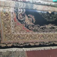 فرش  ۲ تخته از طرح سورمه ای و دو تخته از طرح قرمز