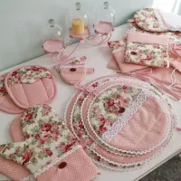 دوخت سرویس دمکنی|سفره، حوله، دستمال آشپزخانه|نیشابور, شهرک قدس|دیوار