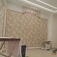 نصب کاغذ دیواری پوستر نصاب کاغذ|خدمات پیشه و مهارت|زنجان, |دیوار