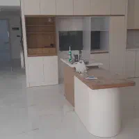 فروش جزیره آشپزخانه ام دی اف کینگ کلس کرمی نو