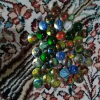 ۴۲ عدد تیله رنگا رنگ و زیبا