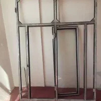 دو عدد پنجره آلومینیوم سنگین