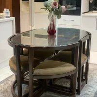 میز ناهار خوری چوبی ۶نفره