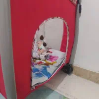 تخت و پارک سایز بزرگ تاشو خارجی|تخت و صندلی بچه|رباط‌کریم, مسکن مهر آبشناسان|دیوار