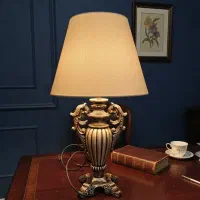 آباژور رومیزی کلاسیک پتینه شده