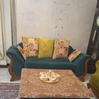 مبلمان راحتی چوبی ۷نفره سالم