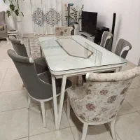 میز ناهارخوری 6 نفره|میز و صندلی غذاخوری|نوشهر, |دیوار