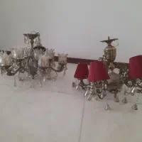لوستر برنجی ۱۲ شعله