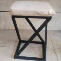 صندلی چوبی فلزی