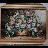 تابلو فرش گل ستاره|تابلو فرش|تهران, دروازه شمیران|دیوار