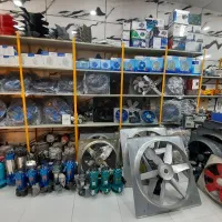 سیم پیچی و بورس هواکش و پمپ آب . الکتروموتور