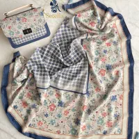 ست کیف و روسری نخ اعلا، در رنگها و طرح های متنوع