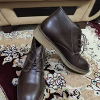 نیم بوت چرمی قهوه ای شیما سایز 42