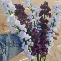 شاخه گل بافتنی