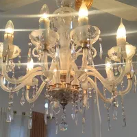 ده شاخه لوستر کریستال(جفت داره)