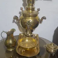 سماور برنجی|کلکسیون اشیاء عتیقه|چهارباغ, |دیوار