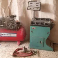 (لوازم و دستگاه آپاراتی)لاستیک درار،بالانس،پمپ باد