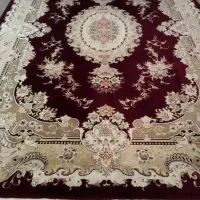 فرش ۱۲متری کرم لاکی در حد نو