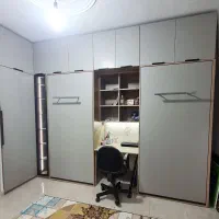 تختتاشو میز تحریر و کتابخانه و باکس اسباب بازی
