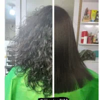 رنگ و لایت کراتین تراپی فقط باپرداخت هزینه متریال