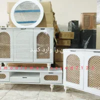 ست کنسول میز تی وی مدل حصیری