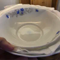 کاسه سه تیکه، گل آبی ارکوپال