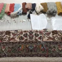 فرش دست بافت نیمه کاره