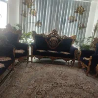 مبل سلطنتی جنس چوب جنس پارچه شانل|مبلمان خانگی و میز عسلی|صدرا-فارس, فاز ۱|دیوار