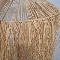 لوستر رافیا طبیعی نو|لوستر و چراغ آویز|رشت, دیلمان|دیوار