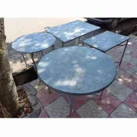 خ و ف میزکارآهنی گالوانیره تاشو اردیکسی کد317 زارع