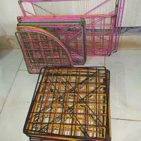 قفسه فلزی رنگی در حد نو