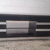 میز تلویزیون شرکتی با شیشه خارجی