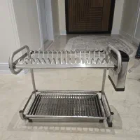 ابچکان  ورومیزی استیل یک ساعت هم استفاده نشده|آب‌چکان و نظم‌دهنده ظروف|تهران, حافظیه|دیوار