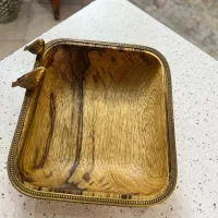 شکلات خوری یا تنقلات خوری چوب و برنج گلدکیش