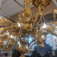 حراج لوستر برنزی به علت تغییر شغل|لوستر و چراغ آویز|یزد, |دیوار