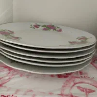 سرویس ۶نفره ی چینی گلسرخی