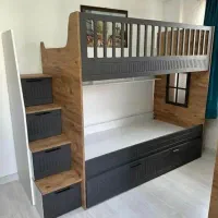 تخت دوطبقه|تخت و سرویس خواب|تهران, بوستان بعثت (باغ آذری)|دیوار