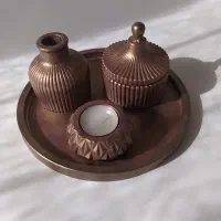 سینی قندان گلدان مناسب ارزان هدیه کودک وارمر شمع|صنایع دستی و سایر لوازم تزئینی|تهران, اقدسیه|دیوار