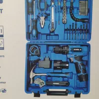 کیت دریل شارژی 12ولت دو باطری 40پارچه