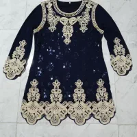 تونیک خامه دوزی شده مجلسی