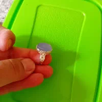 گوشواره نقره ریسه ای - و انگشتر نگین عقیق|جواهرات|مشهد, ایثار|دیوار