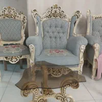 مبلمان هفت نفره استیل|مبلمان خانگی و میز عسلی|تهران, ونک|دیوار